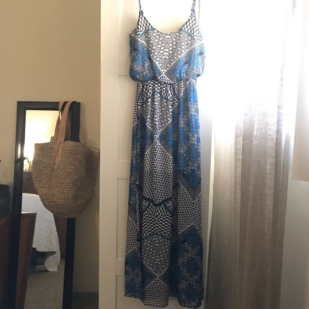 Long Geometric Maxi Dress
